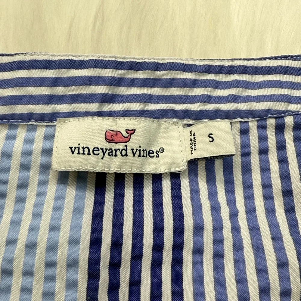 Vineyard Vines Blue and White Striped Romper - Picture 12 of 13